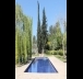 The swimming pool of the house in the huge estate in Moshav Bnei Zion